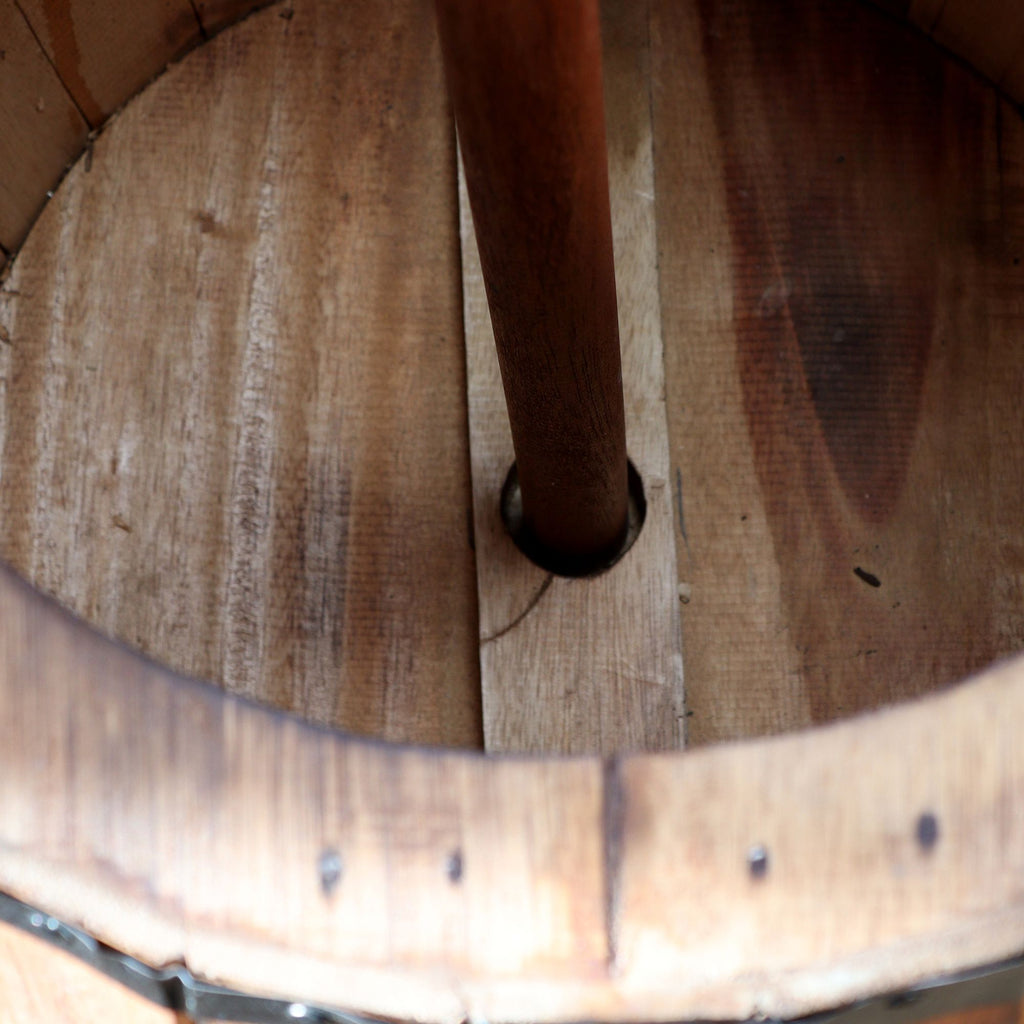 Beer Barrel Stool & Parasol Stand 38x32cm - Natural