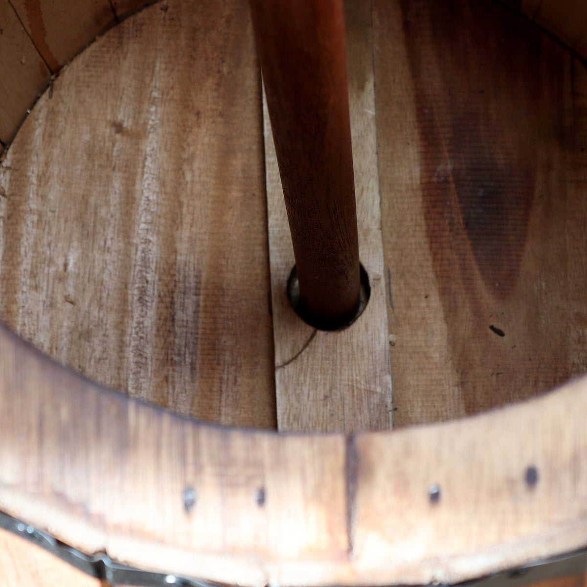 Beer Barrel Stool & Parasol Stand 38x32cm - Natural