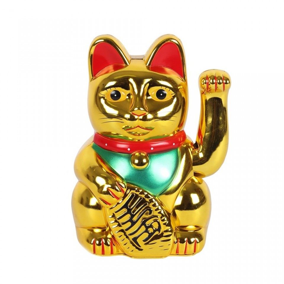 Gold Money Cat Figurine, 15 x 8 cm – view 2