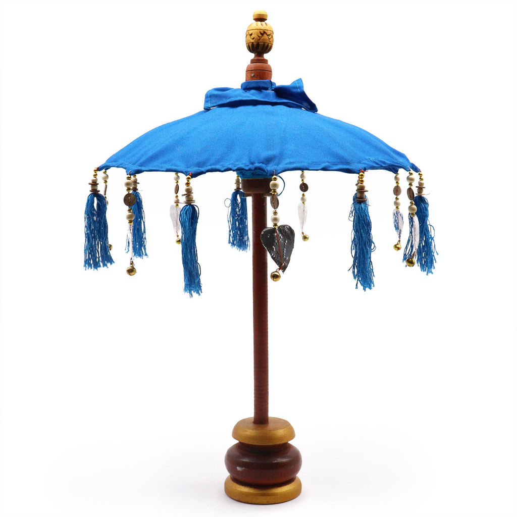 Bali Home Decor Parasol - Turquoise Cotton - 40 cm – view 2