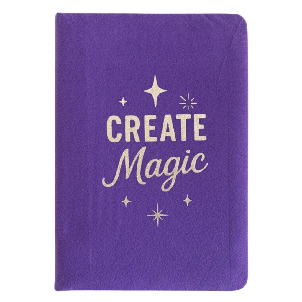Purple Velvet Notebook, Create Magic, 80 Lined Pages – view 4