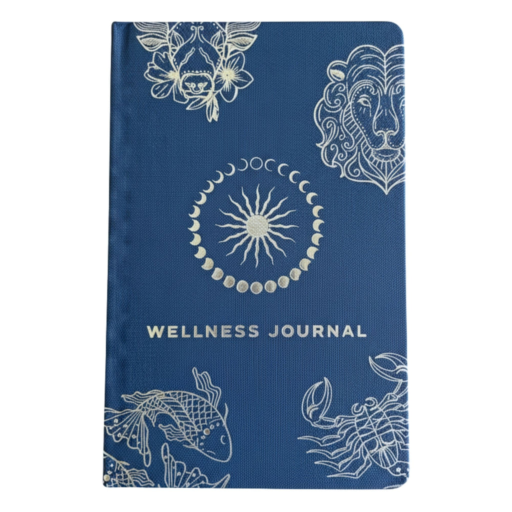 Midnight Blue Wellness Journal, Silver Zodiac, 120 Pages – view 4