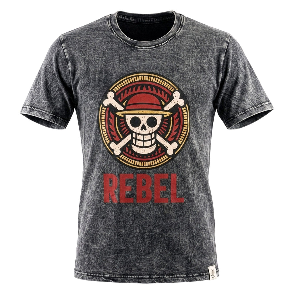 Nomad Sari Stonewashed T-Shirt - Rebel - Charcoal - Large – view 4