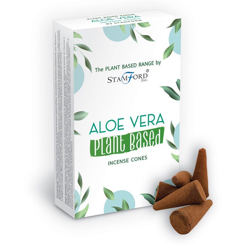 Stamford Plant Based Incense Cones - Aloe Vera (12 Pack)