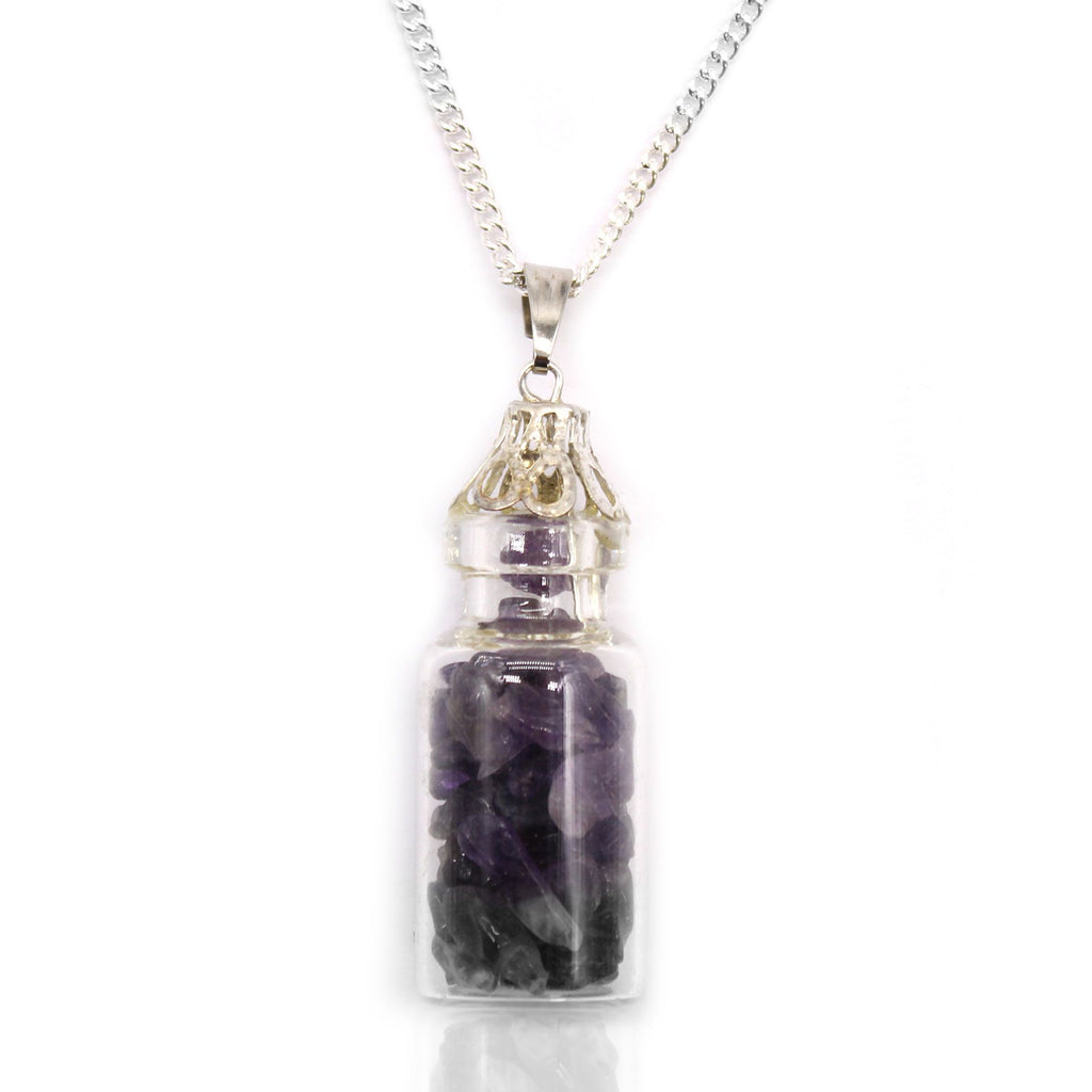 Bottled Gemstones Necklace - Amethyst – view 2