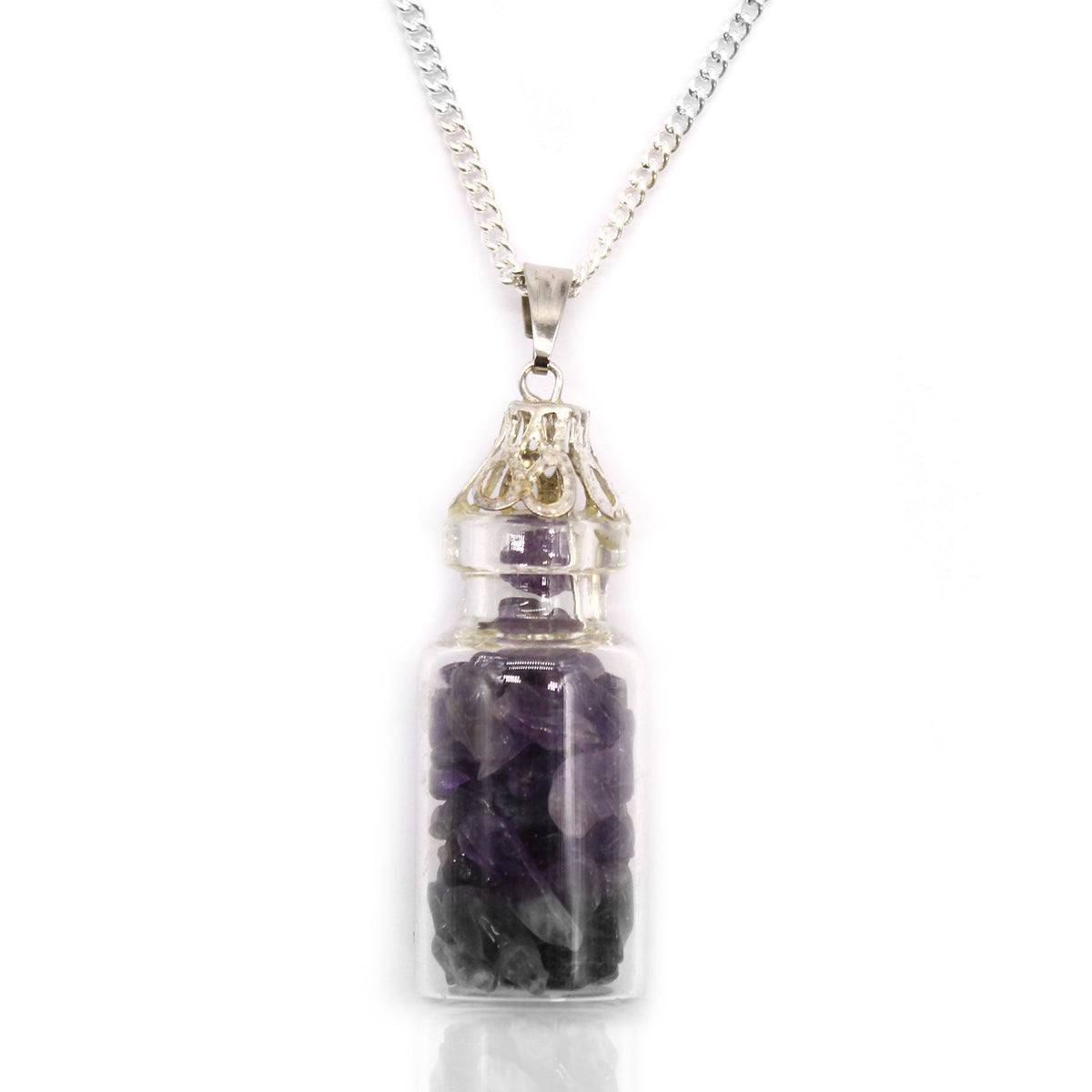 Bottled Gemstones Necklace - Amethyst – view 2