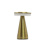 Touch Lamp, Tall Bronze and Gold Stem, USB-C Rechargeable