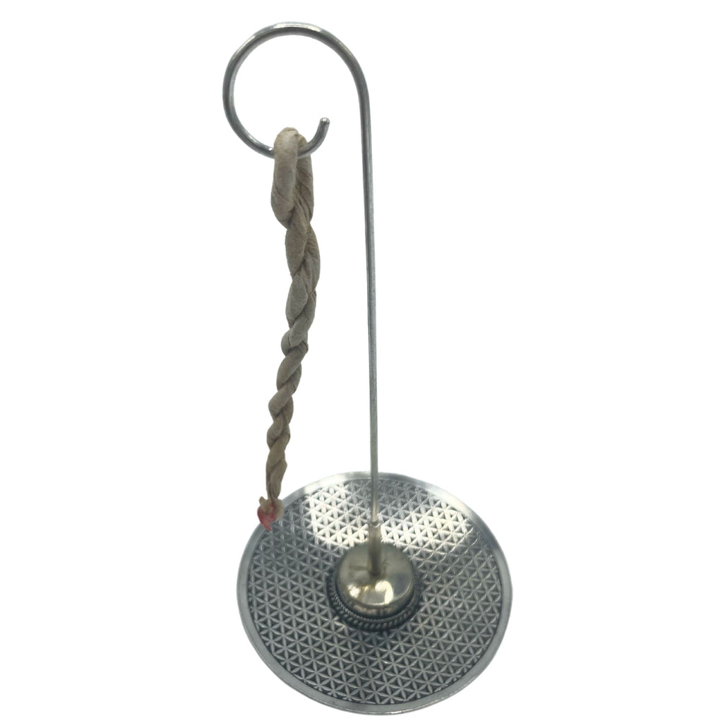 Rope Incense and Silver Plated Holder Set - Flower of Life – view 6