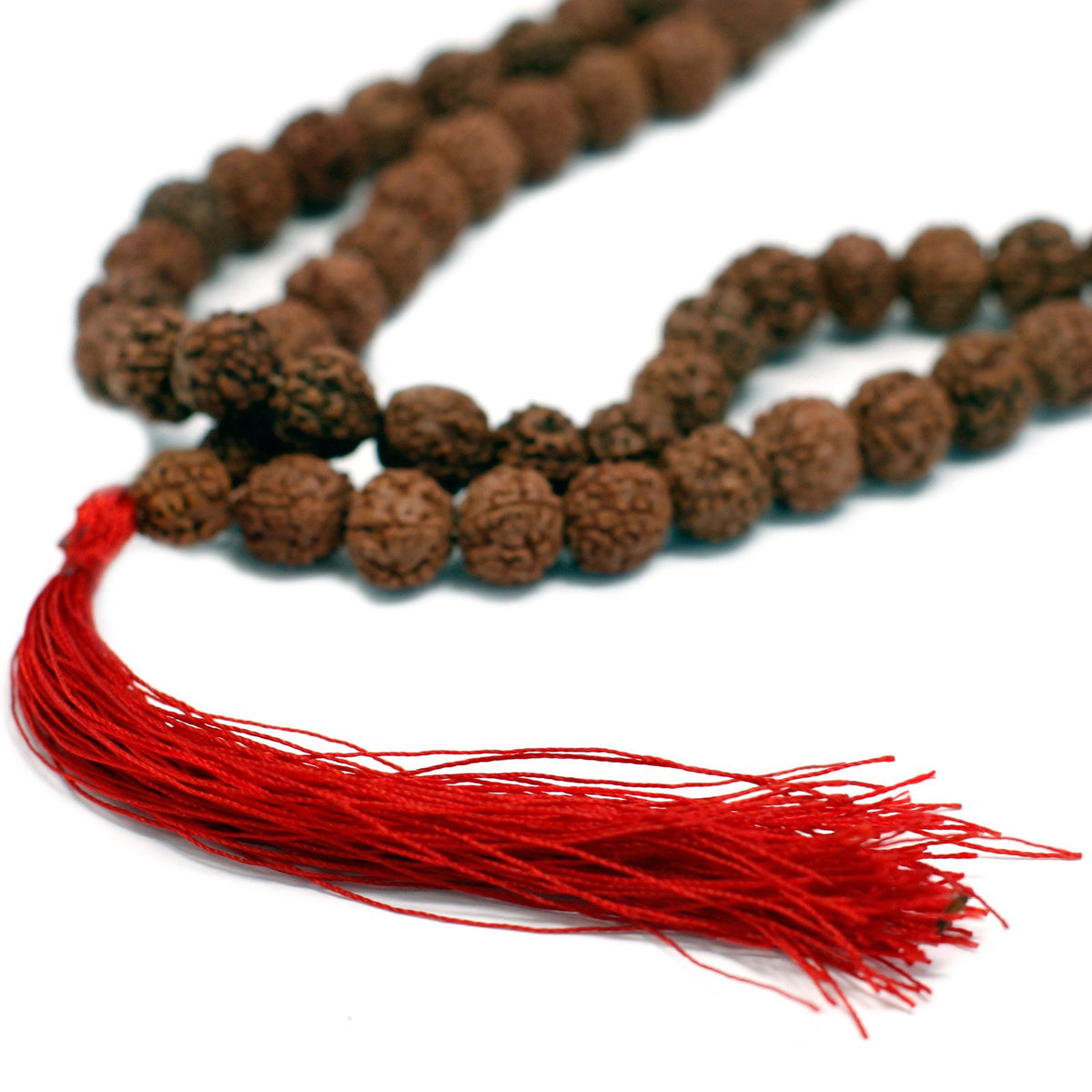 108 Bead Rudraksha Mala Necklace - Brown – view 7