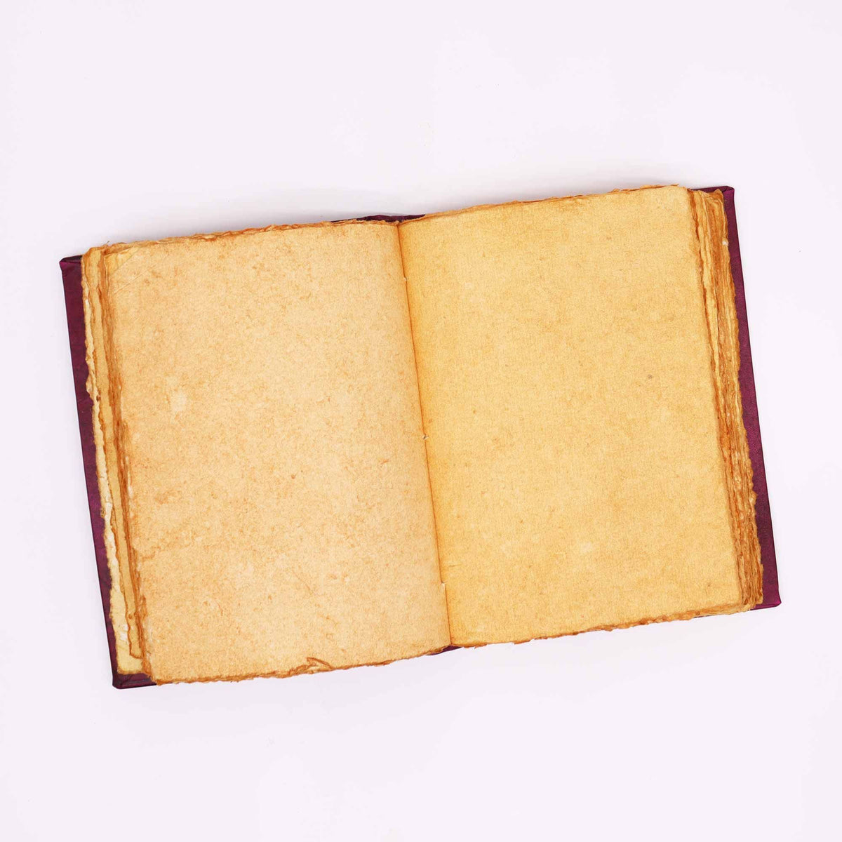 Hefty Red Tan Leather Book, Zinc Hamsa – 18x26 cm – view 5