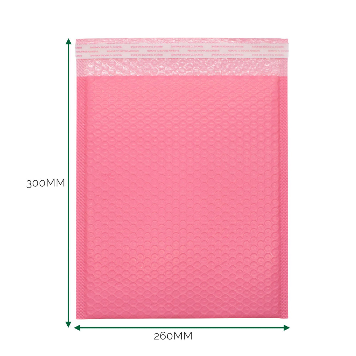 Pink Poly Bubble Mailing Envelope 260x300mm