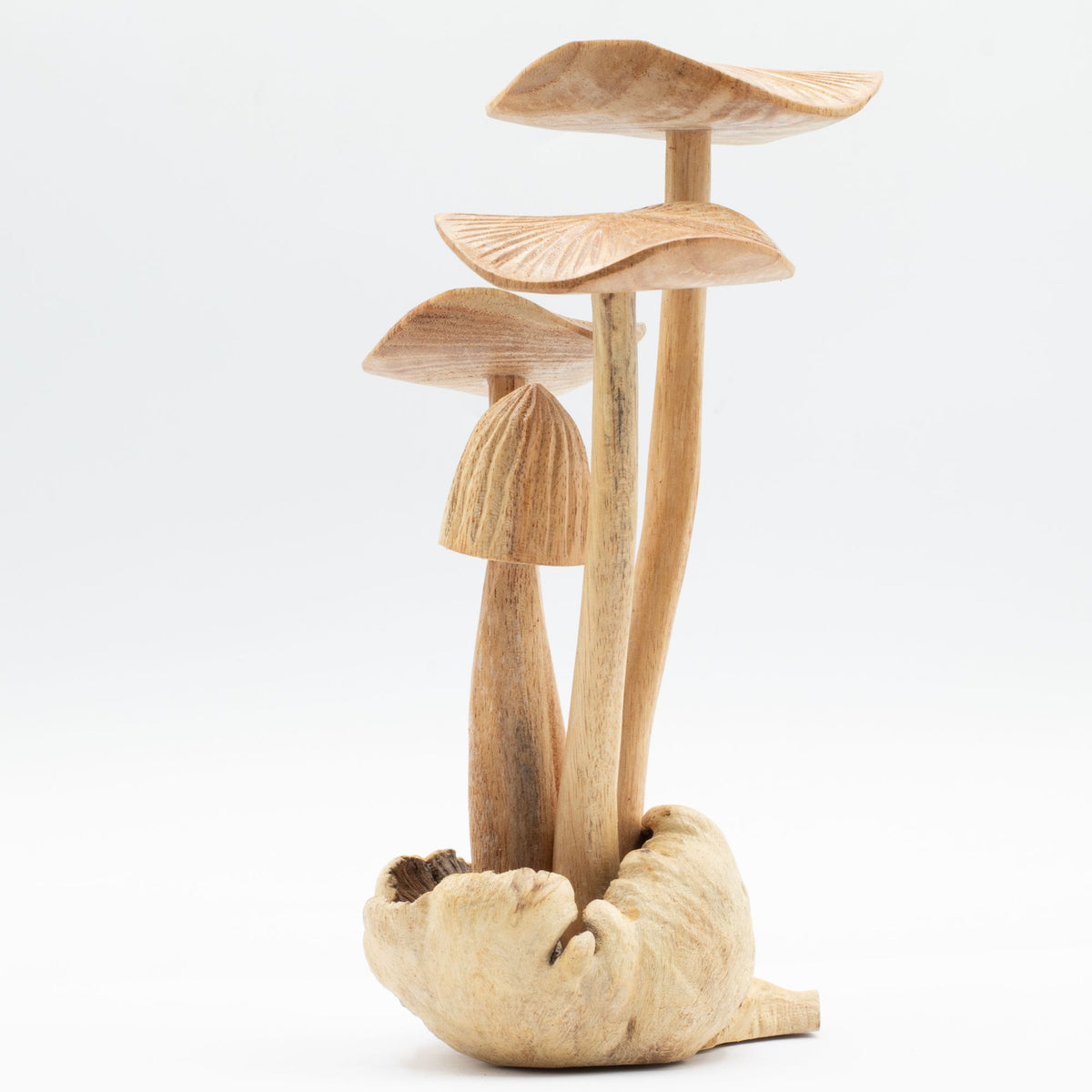 Parasite Wood Carving - Set of 4 Tall Mushrooms – view 3