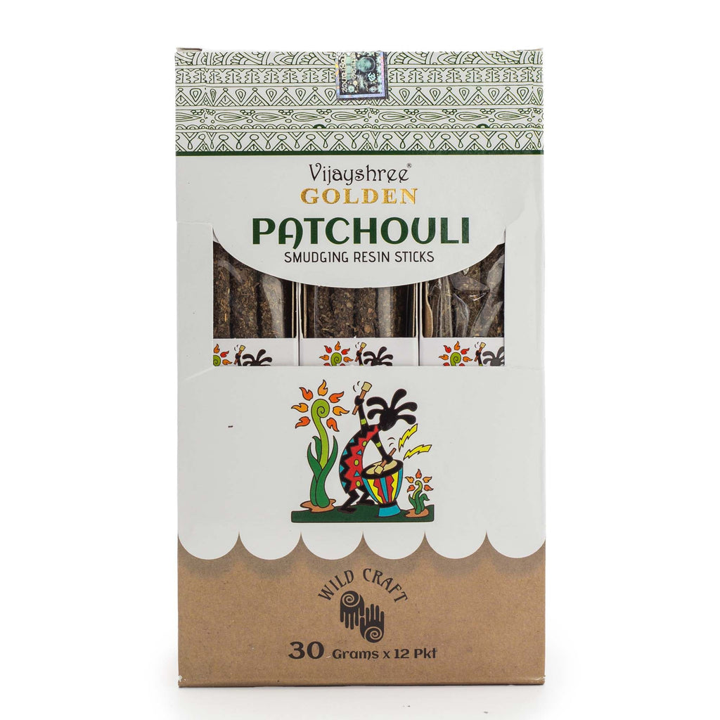Golden Patchouli Smudging Resin Sticks - 30g Pack of 6 – view 4