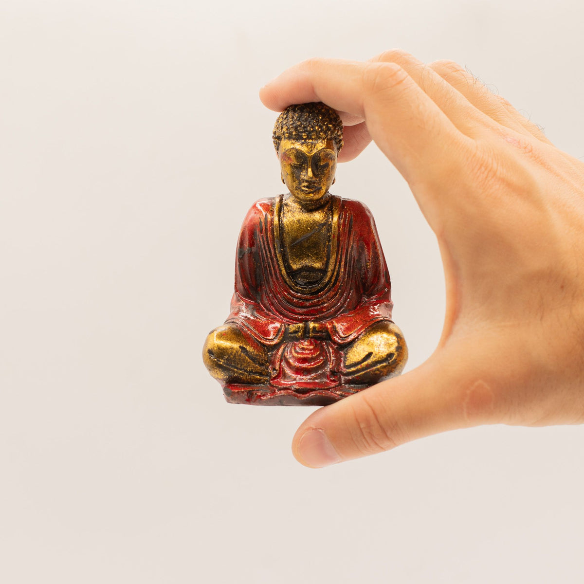 Gold Mini Buddha Statues - Assorted Colours, Set of 6 – view 5