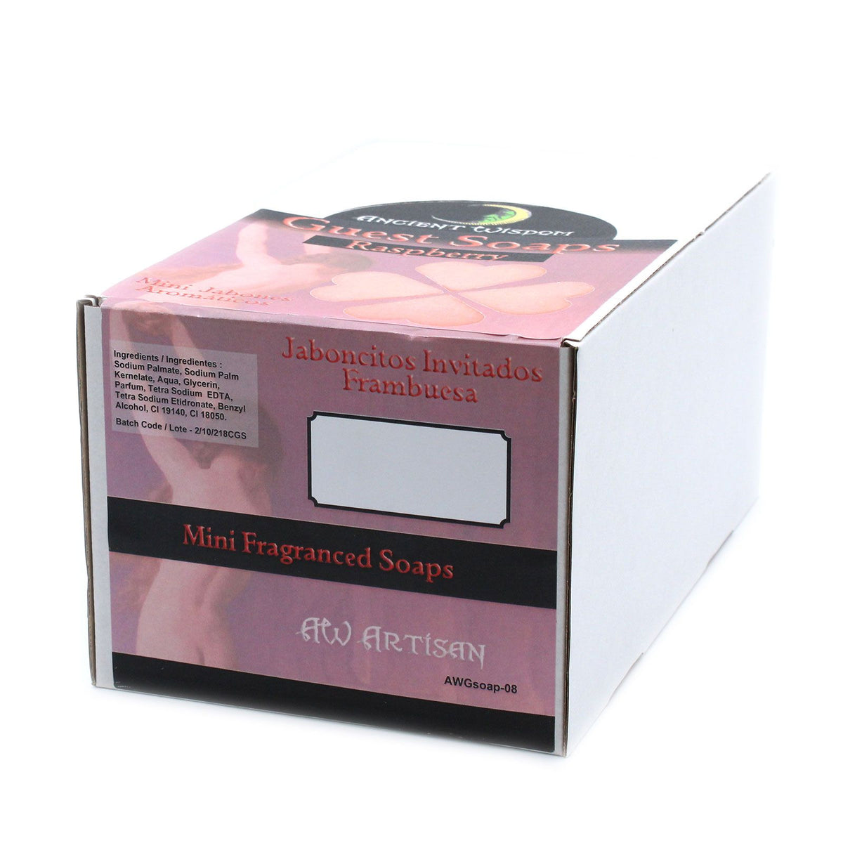 Heart Guest Soaps - Raspberry - Pack of 10 – view 4