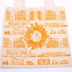 Big Cotton Shopping Bag 38x42cm City Life Print – view 2