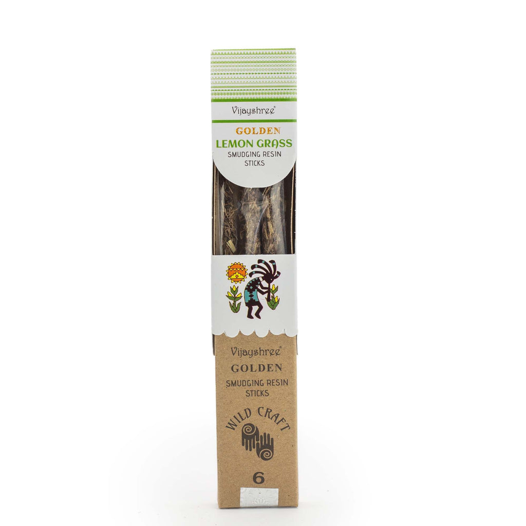 Golden Lemon Grass Smudging Resin Sticks - 30g – view 7