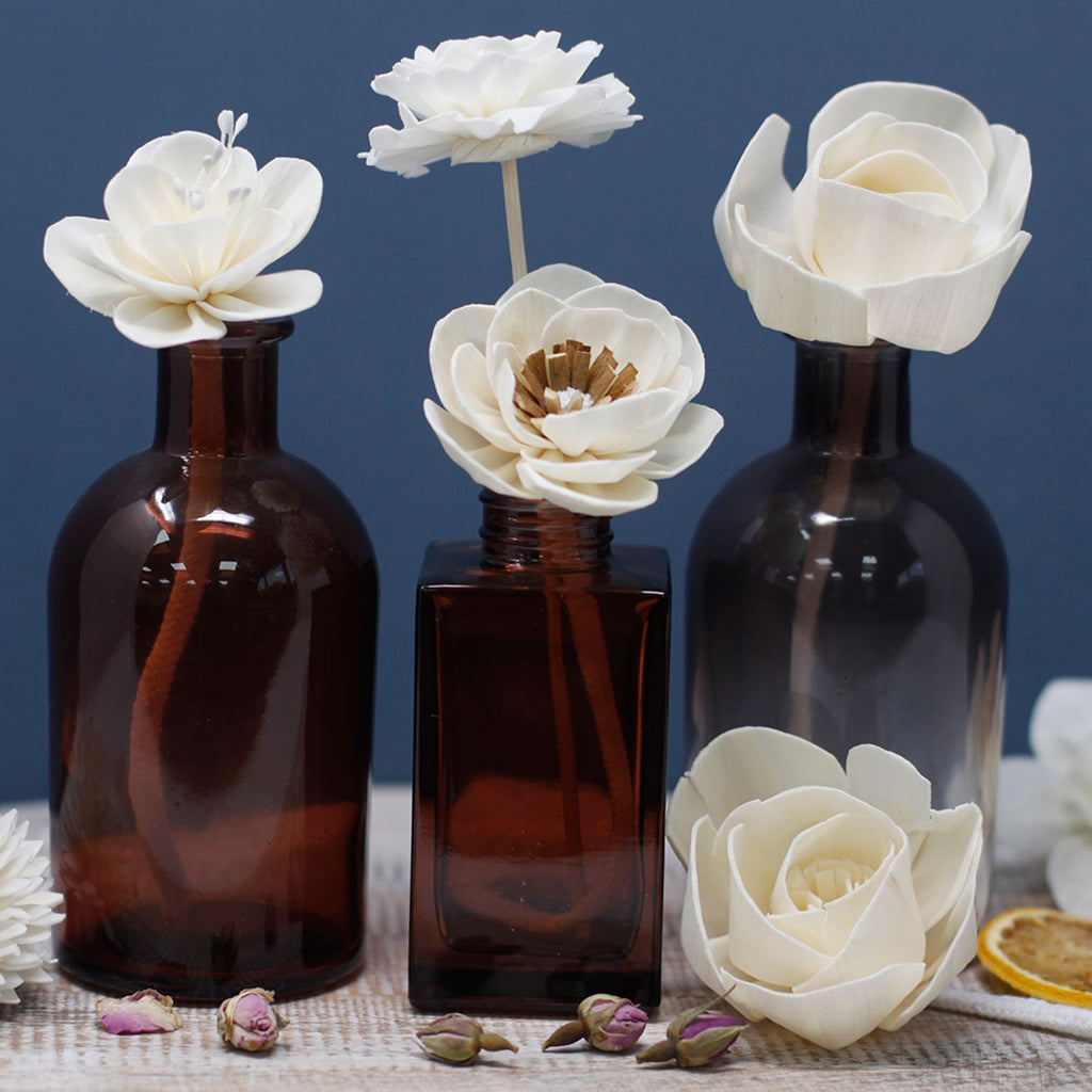 Sola Wood Lotus Diffuser Flowers on String, Large, Set of 4 – view 8