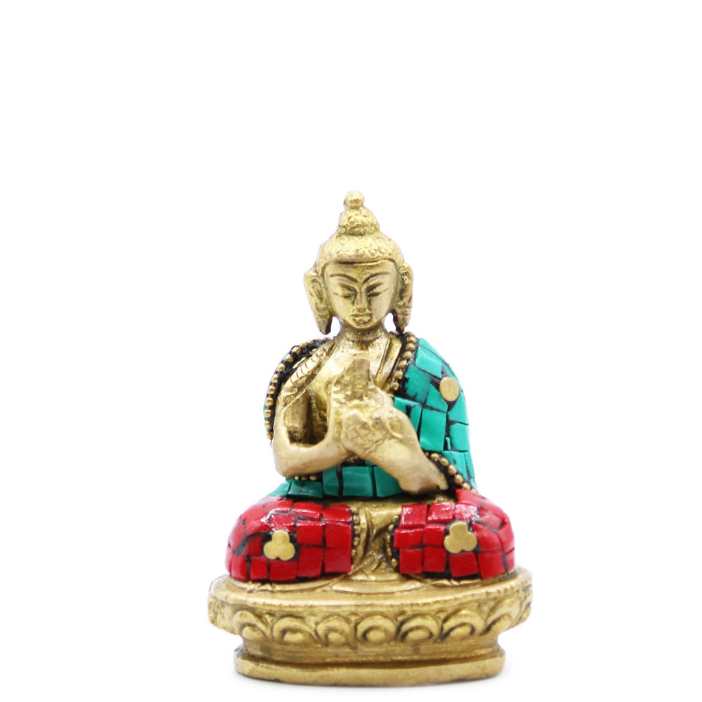 Brass Buddha Figure - Blessing - 7.5 cm