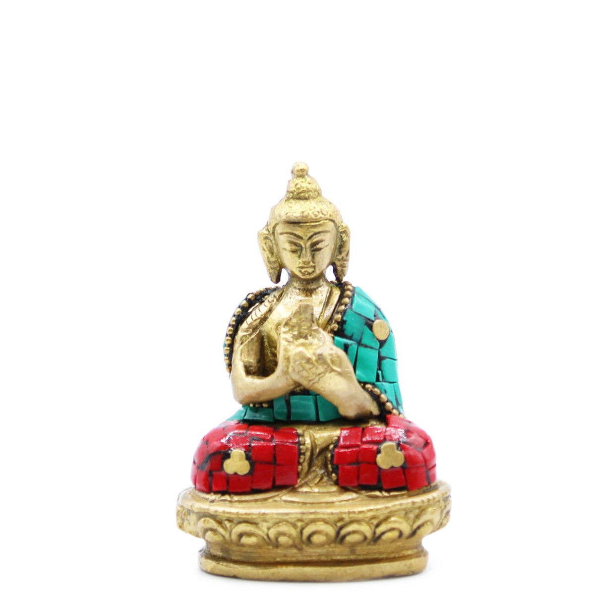 Brass Buddha Figure - Blessing - 7.5 cm
