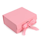 Flat Pack Gift Box Medium Square 20x18.2x8cm Pink