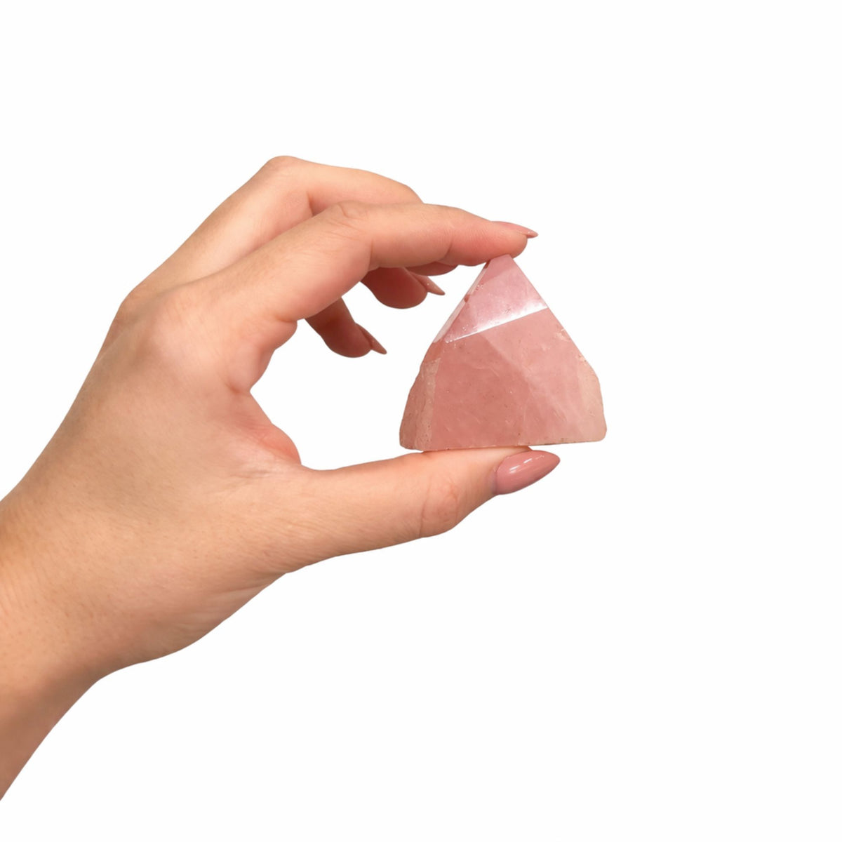 Rose Quartz Top Polished Points, Pack of Approx 5-6 Pieces – view 2