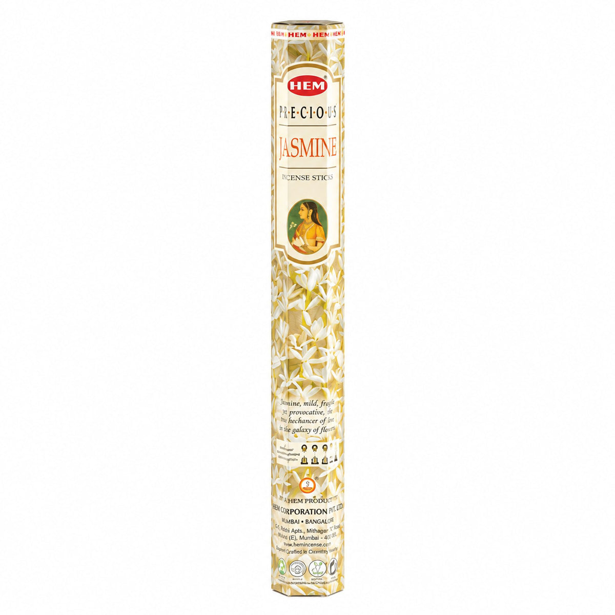 HEM Precious Jasmine Hexagonal Incense Sticks – view 2