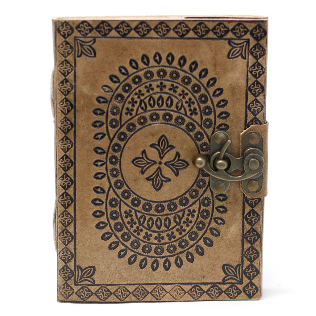 Leather Blue Mandala Notebook – 13x17.5 cm – view 3