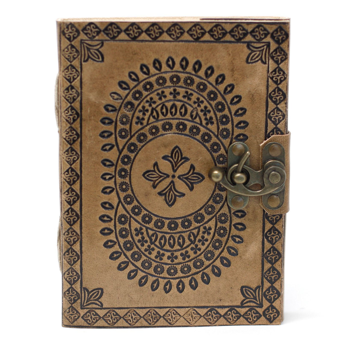 Leather Blue Mandala Notebook – 13x17.5 cm – view 3