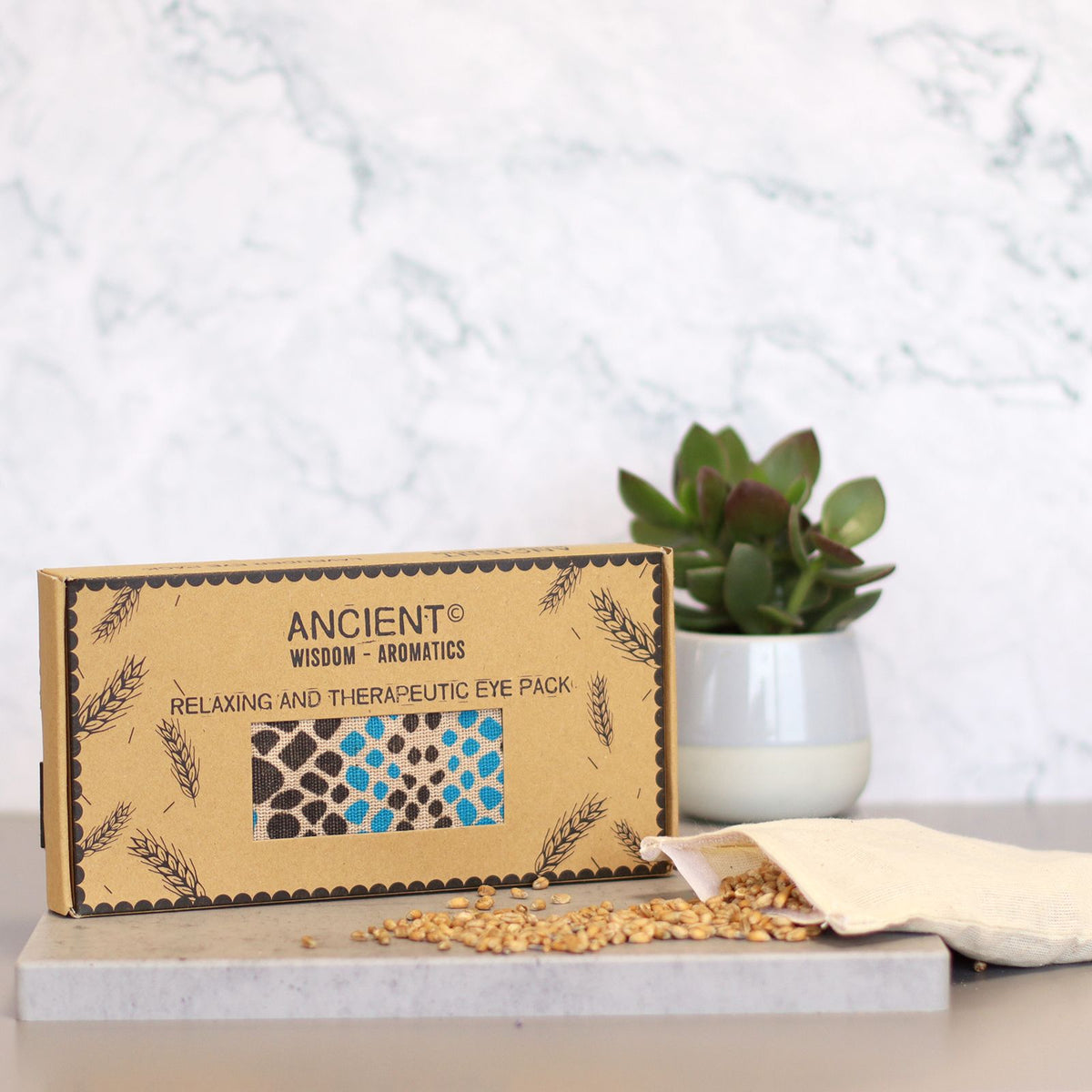 Lavender Eye Pillow with Gift Box - Blue Viper Print – view 4