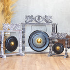 Small Gong in Black Stand - 25cm – view 11