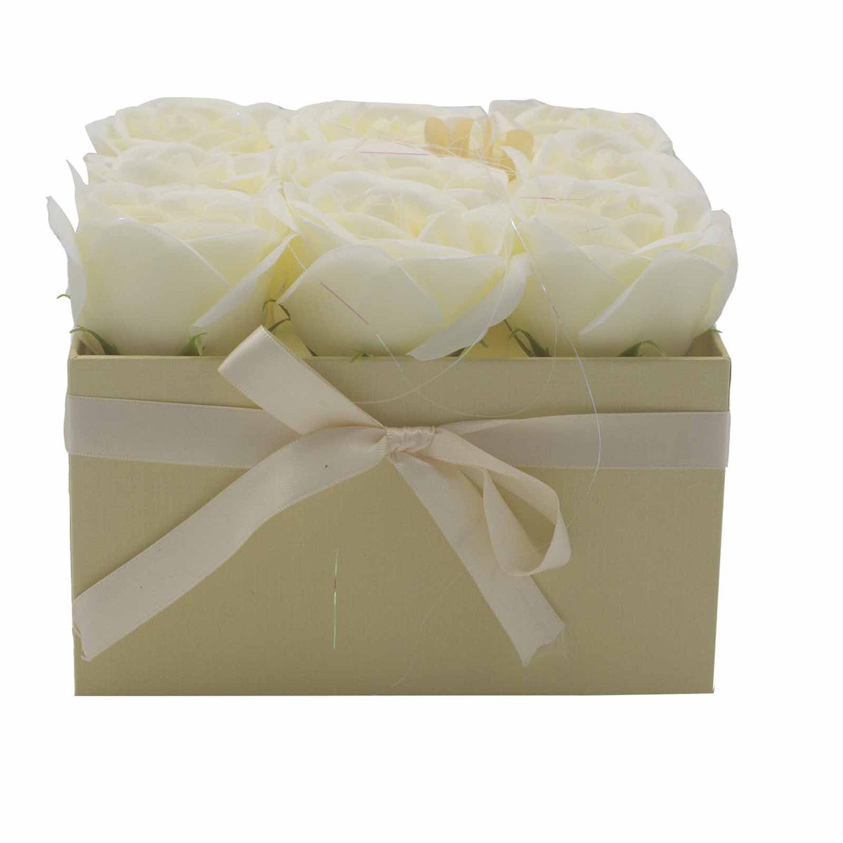 9 Cream Soap Roses Square Gift Box – view 8