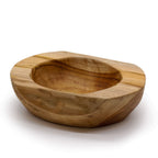 Large Natural Shape Teak Wood Bowl, approx. 24cm – view 3