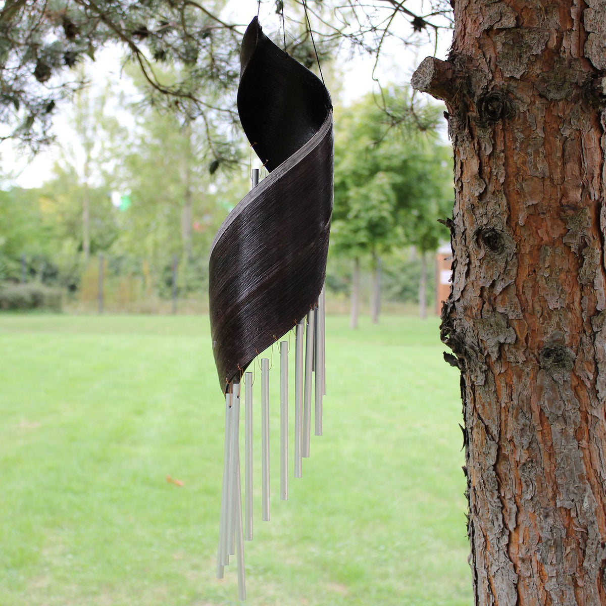 Coconut Leaf Wind Chime - Chocolate, 50 cm – view 2