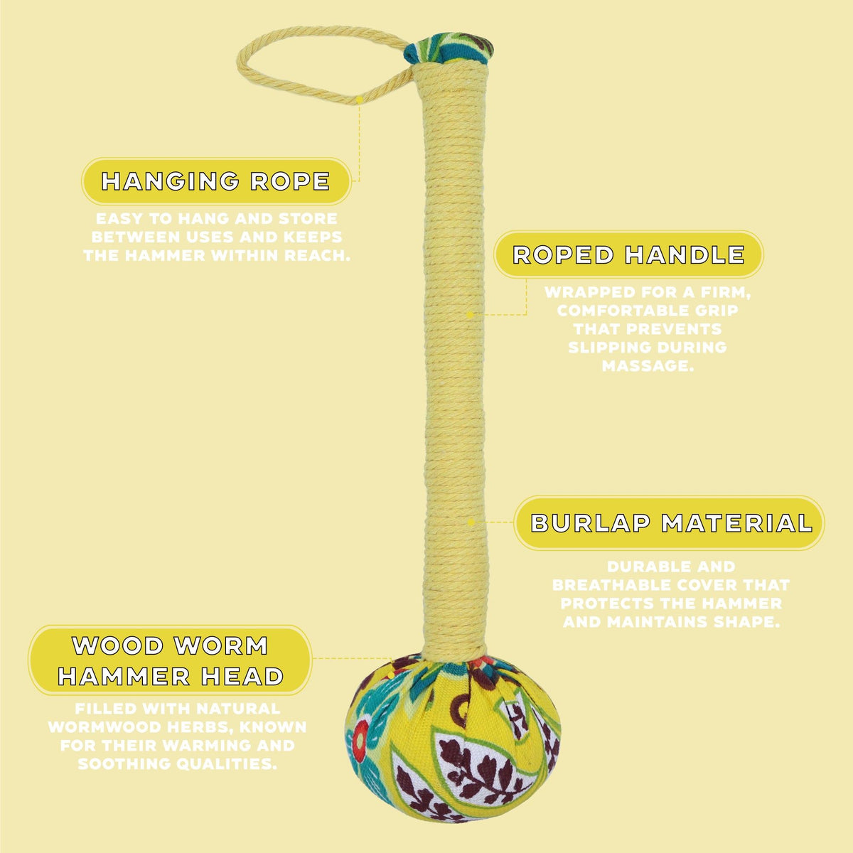 Lemon Wormwood Massage Hammer – view 6