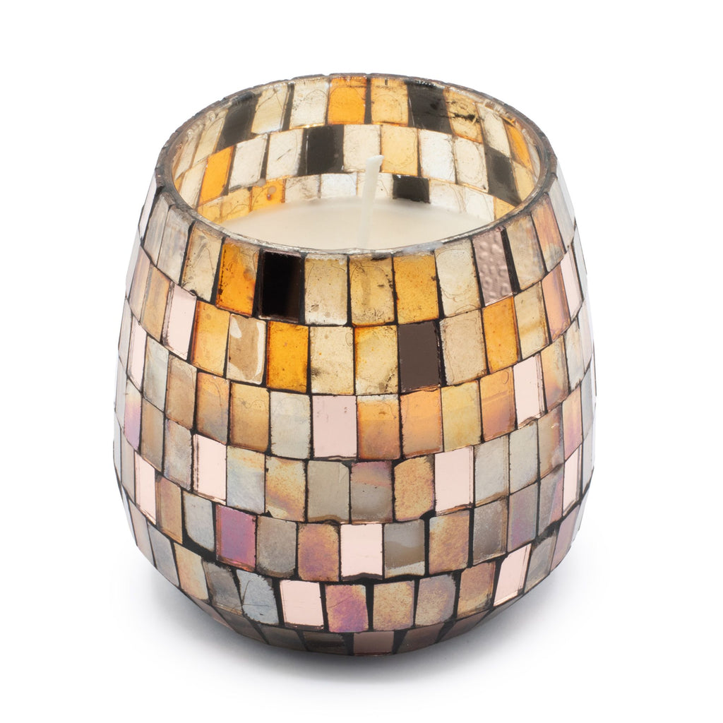 Medium Glass Jar Candle - Amber Mosaic – view 4