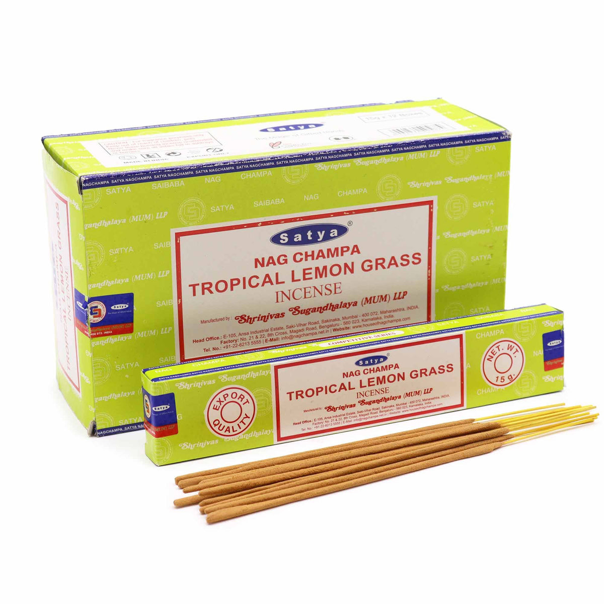 Satya Tropical Lemongrass Incense Sticks – view 3