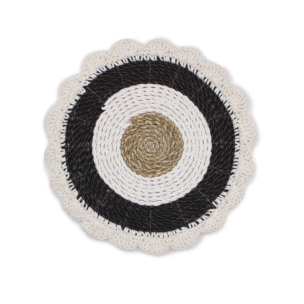 Set of Six Grey Wall Art Discs, 104 cm – view 4
