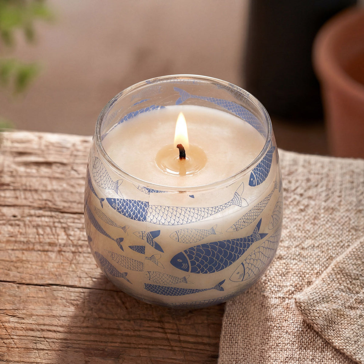 Medium Glass Jar Candle - Seabreeze – view 4