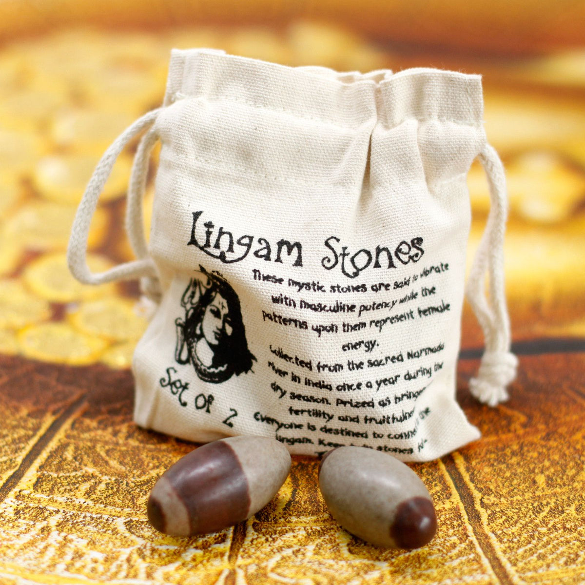 Two Inch Shiva Lingam Stones - Set of 2