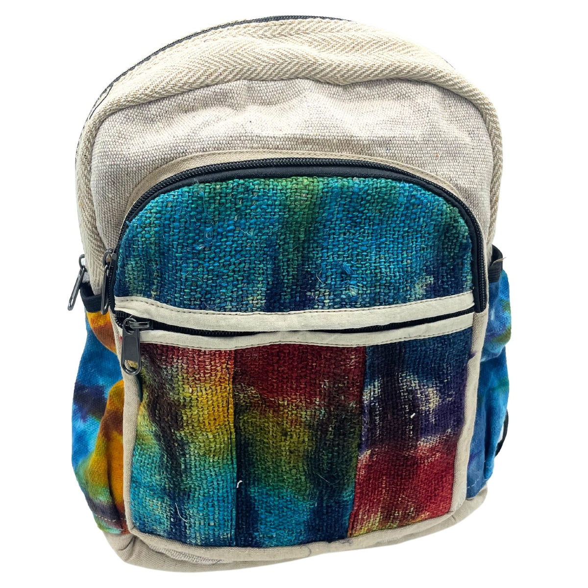 Tie-Dye Hemp Medium Backpack - No Print – view 3