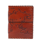 Travel Journal with Wrap, Light Tan, 96 Pages, 17x13x2cm