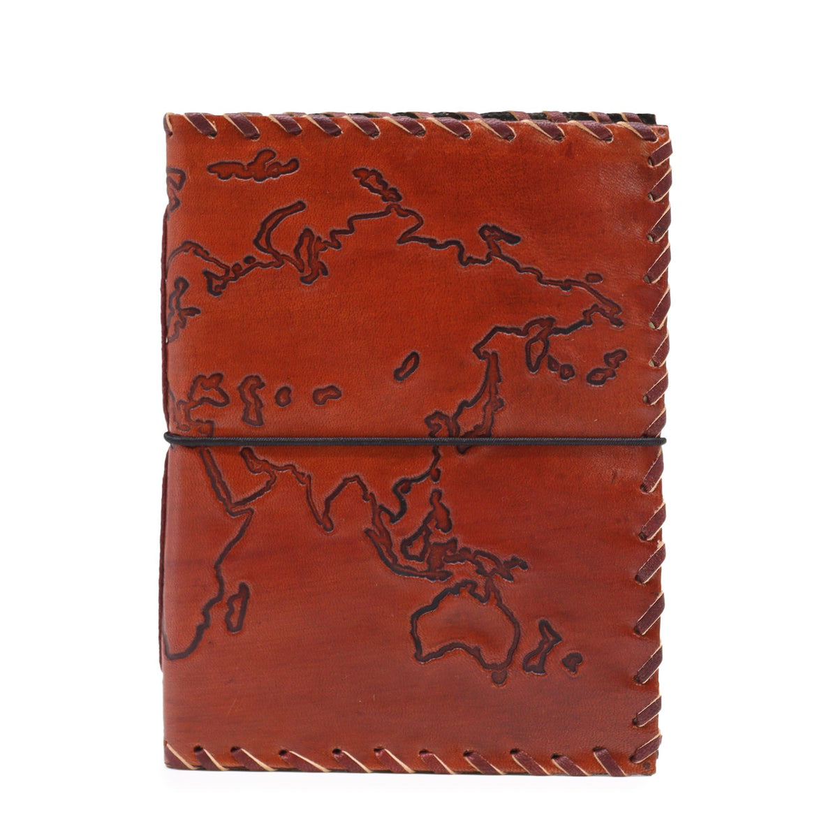 Travel Journal with Wrap, Light Tan, 96 Pages, 17x13x2cm
