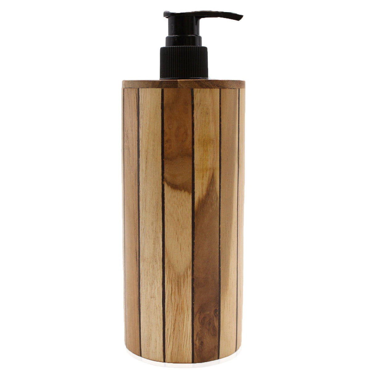 Natural Teakwood Soap Dispenser - Round – view 2