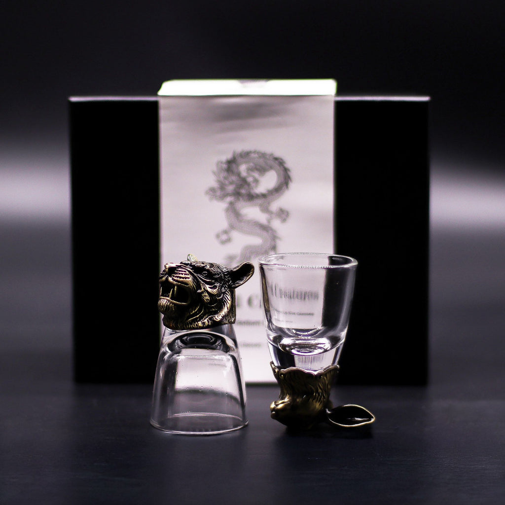 Set of 6 Wild Forest Creatures Shot Glasses - 50ml – view 3