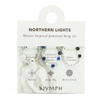 Nymph Gemstone Ring Set - Northern Lights Labradorite & Lapis