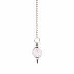 Faceted Gemstone Pendulum - Rock Quartz – view 3