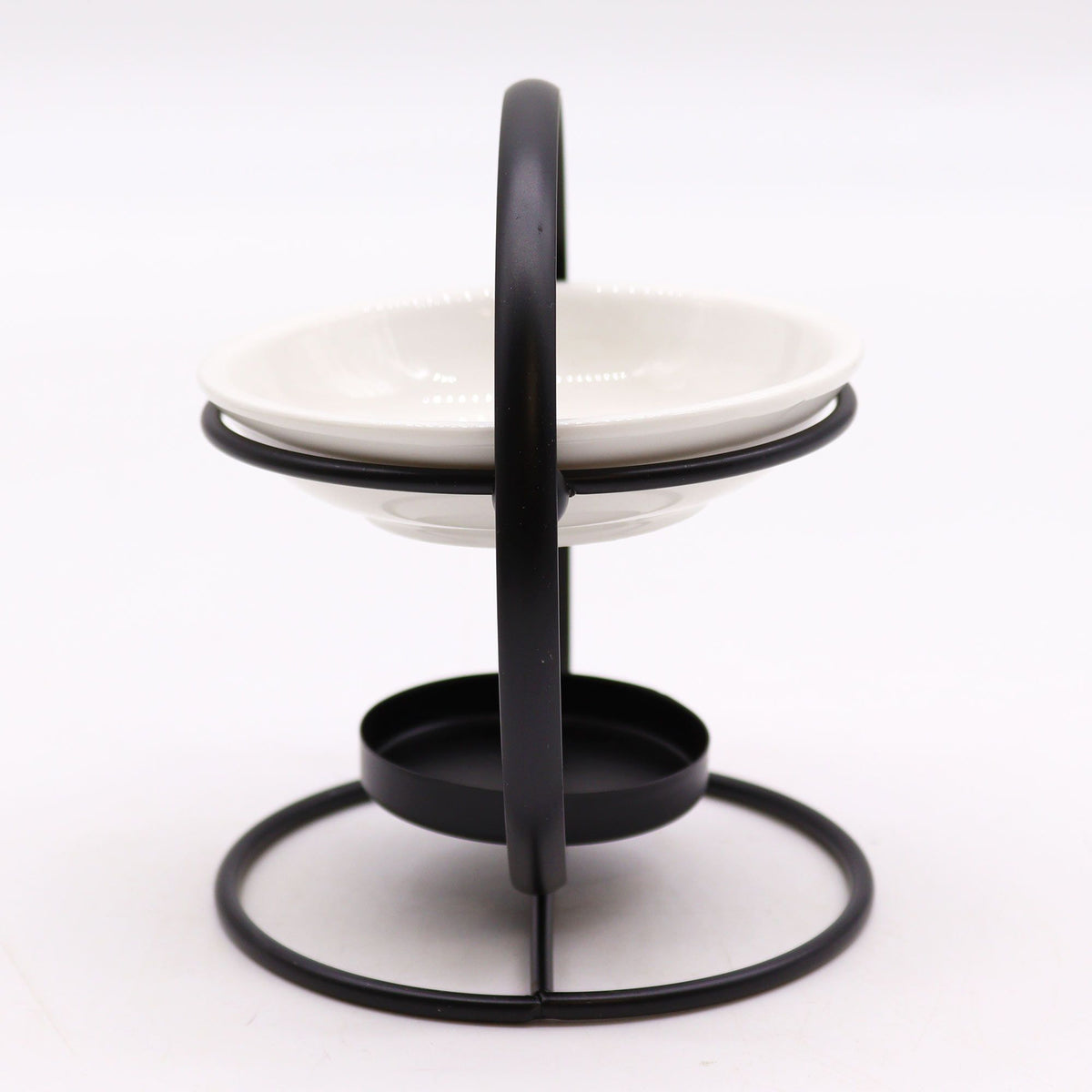 Round Ceramic and Metal Oil Burner Stand – view 2