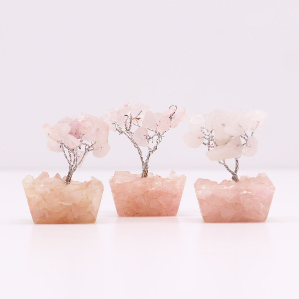Mini Gemstone Tree on Orgonite Base, Rose Quartz – view 5