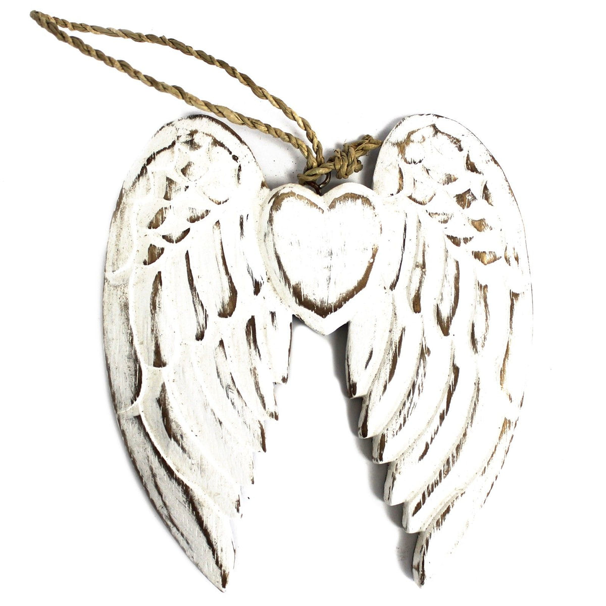 Small Double Angel Wing and Heart Wall Decor, 15 cm – view 2